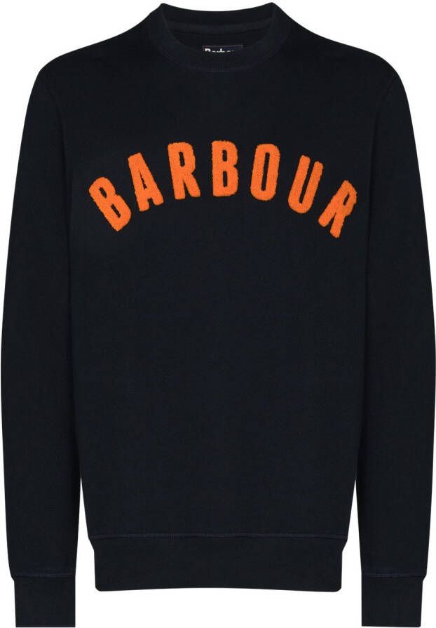 Barbour Sweater met ronde hals Blauw