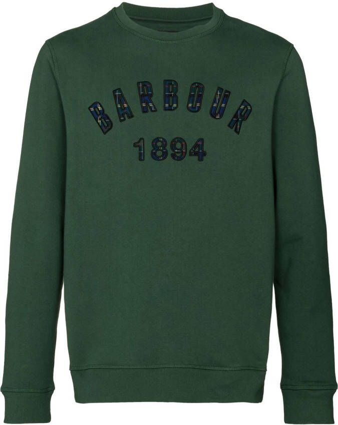 Barbour Sweater met ronde hals Groen
