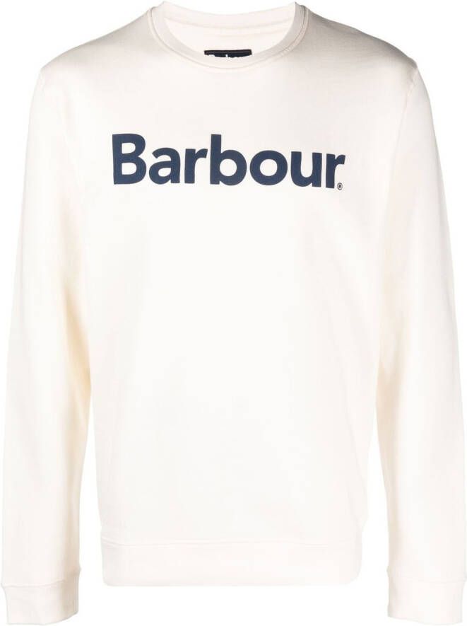 Barbour T-shirt met logoprint Wit