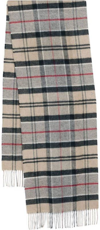 Barbour Sjaal met tartan ruit Grijs
