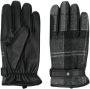 Barbour Handschoenen met tartan ruit Zwart - Thumbnail 1