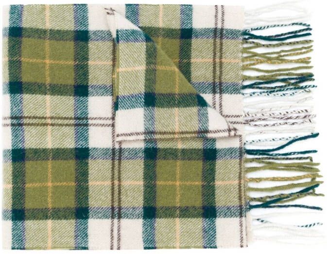 Barbour tartan scarf Groen