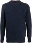 Barbour Trui met geborduurd logo Blauw - Thumbnail 1