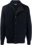 Barbour Wollen vest met hoge hals Blauw - Thumbnail 1
