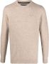Barbour Trui met ronde hals Beige - Thumbnail 1