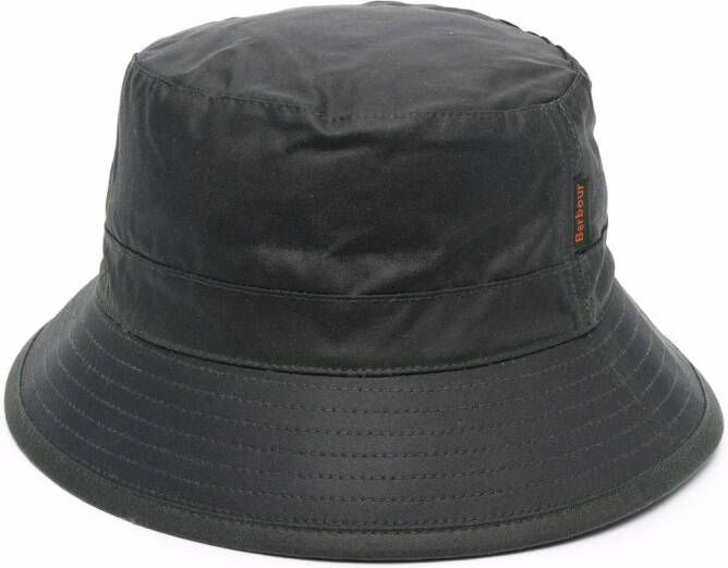Barbour Vissershoed met logopatch Zwart