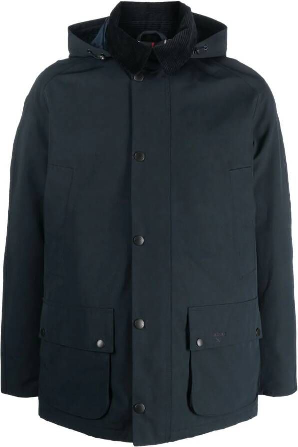 Barbour Jack met capuchon Blauw