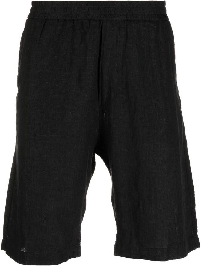 Barena Bermuda shorts met elastische tailleband Zwart