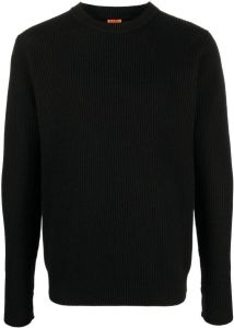Barena Geribbelde trui Zwart