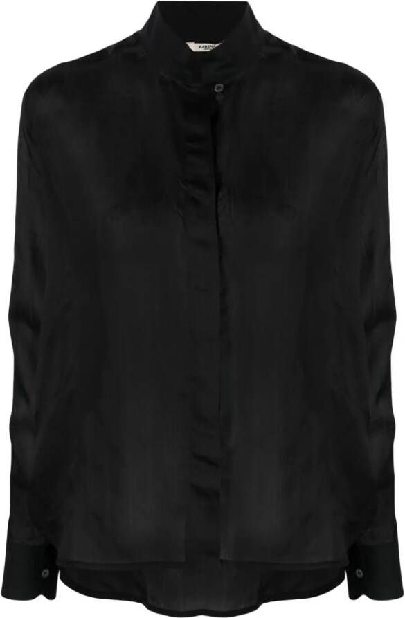 Barena Semi-doorzichtige blouse Zwart