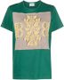 Barrie T-shirt met kasjmier patch Groen - Thumbnail 1