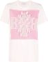 Barrie T-shirt met kasjmier patch Roze - Thumbnail 1
