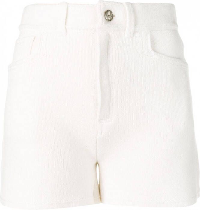 Barrie Classic slim fit shorts Beige