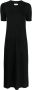 Barrie Gebreide jurk Zwart - Thumbnail 1
