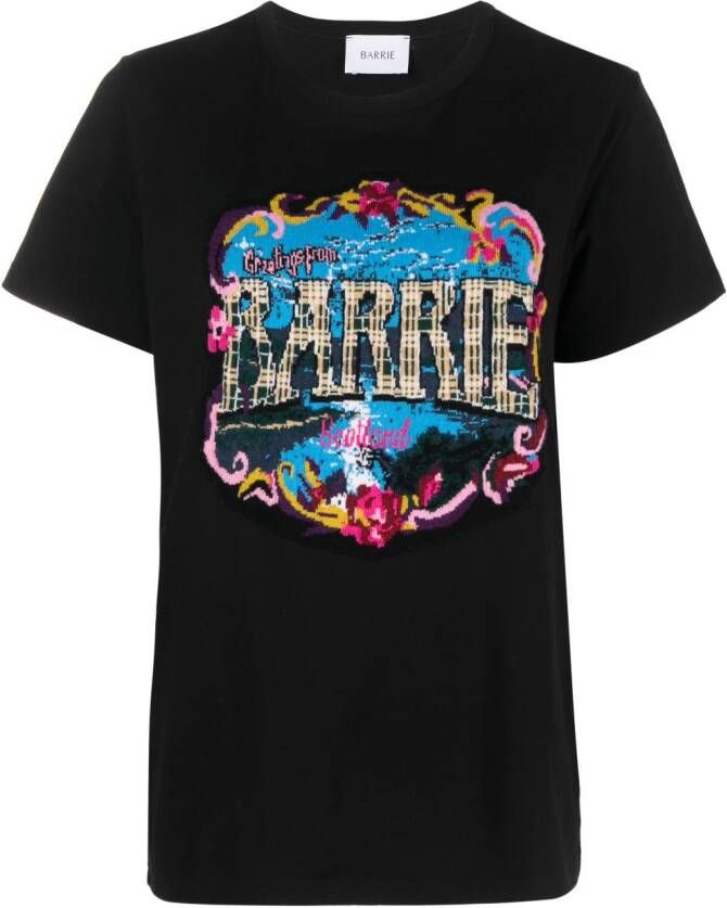 Barrie T-shirt met print Zwart