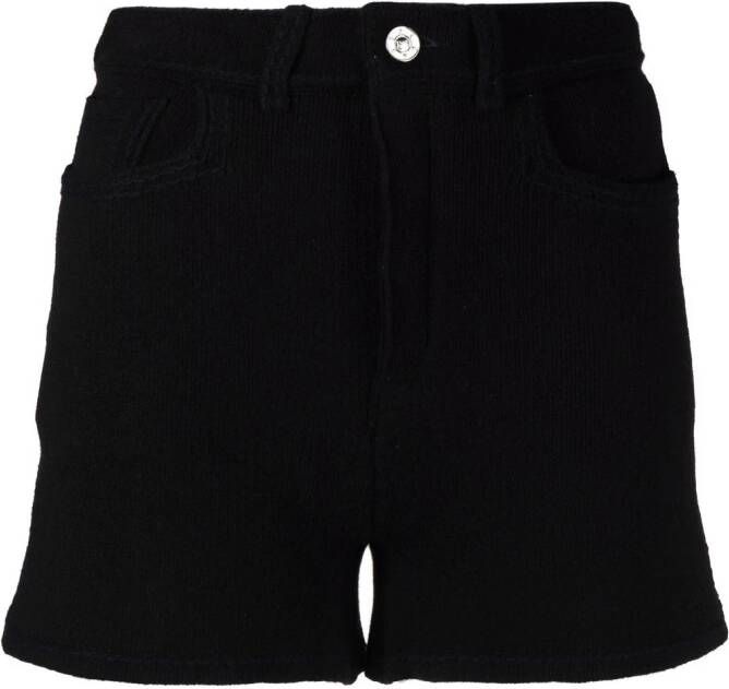 Barrie High waist shorts Zwart