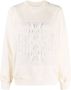 Barrie Sweater met B-logo Beige - Thumbnail 1