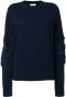 Barrie Romantic Timeless cashmere round neck pullover Blauw - Thumbnail 1