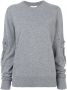 Barrie Romantic Timeless cashmere round neck pullover Grijs - Thumbnail 1