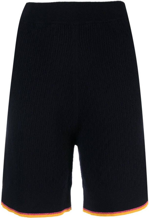 Barrie Shorts met elastische taille Blauw