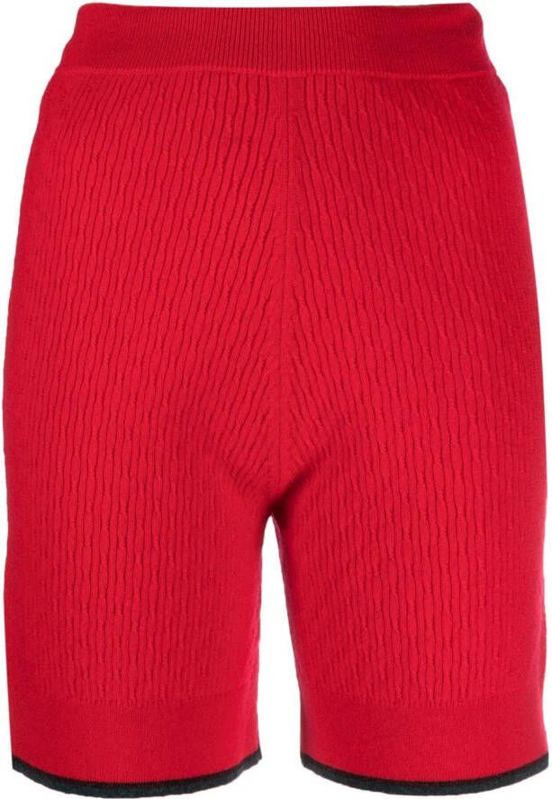 Barrie Shorts met elastische taille Rood