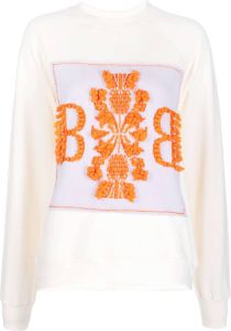 Barrie Sweater met logopatch Beige