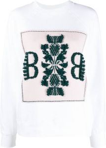 Barrie Sweater met logopatch Wit