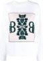 Barrie Sweater met logopatch Wit - Thumbnail 1