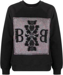 Barrie Sweater met logoprint Zwart
