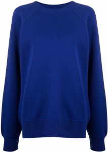 Barrie Sweater met ronde hals Blauw