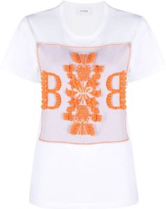 Barrie T-shirt met logopatch Wit