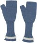 Barrie Vingerloze handschoenen Blauw - Thumbnail 1