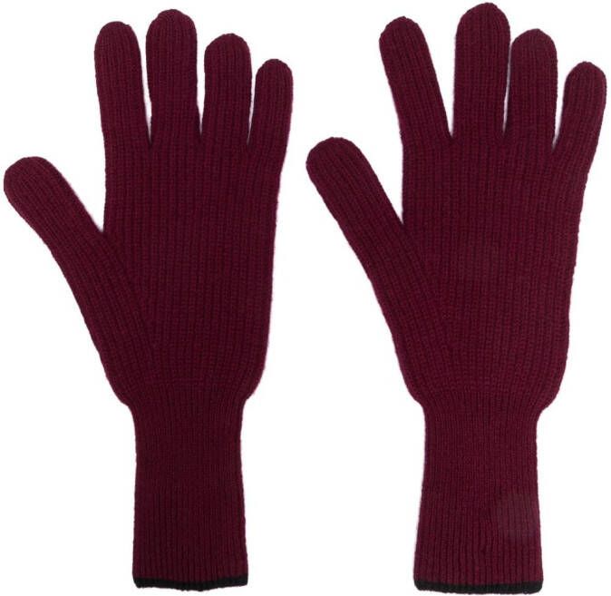 Barrie Vingerloze handschoenen Rood