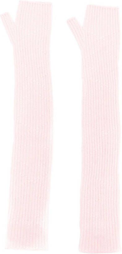 Barrie Vingerloze handschoenen Roze