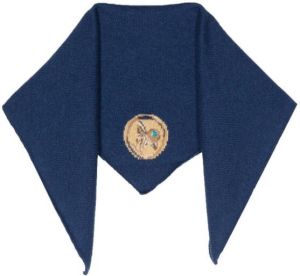 Barrie x Goossens Pisces sjaal met patroon Blauw