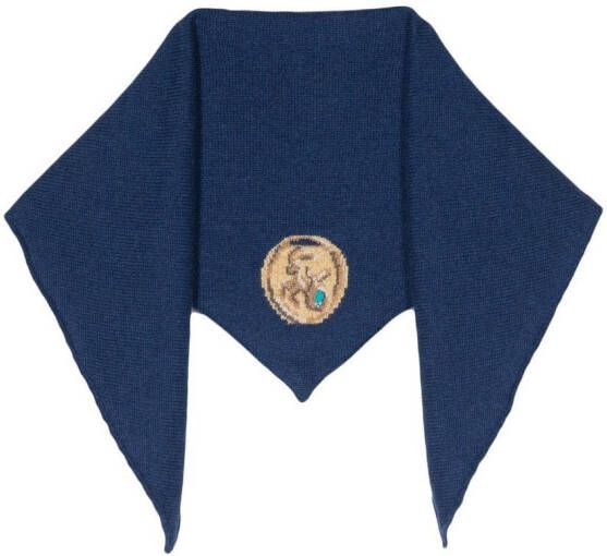 Barrie x Goossens sjaal met sterrenbeeld patroon Blauw