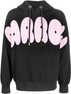 BARROW cotton logo-print hoodie Zwart