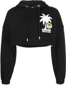 BARROW Cropped hoodie Zwart
