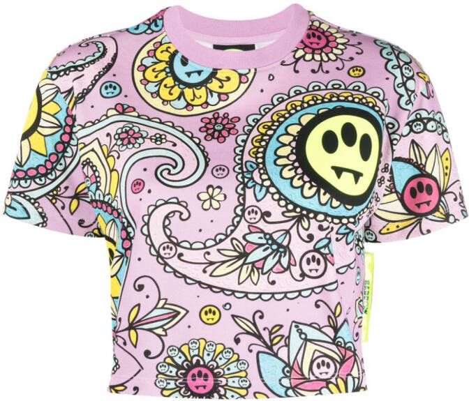 BARROW Cropped T-shirt Roze
