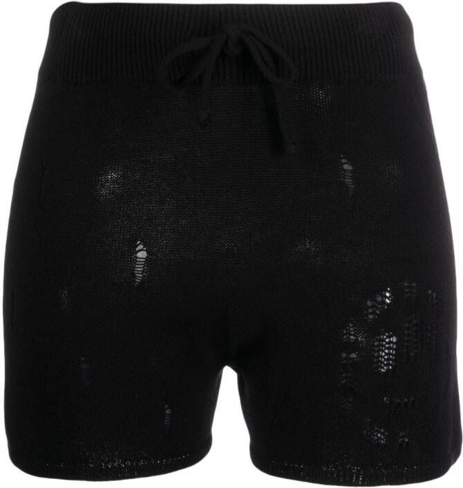 BARROW Gebreide shorts Zwart