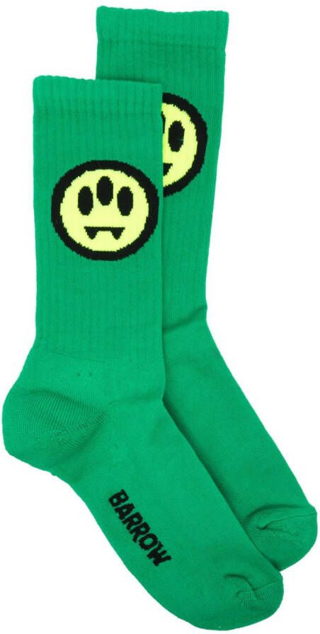 BARROW Geribbelde sokken Groen
