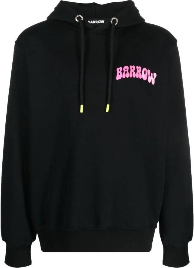 BARROW Hoodie met logoband Zwart