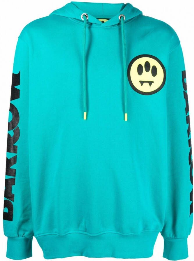 BARROW Hoodie met logoprint Groen