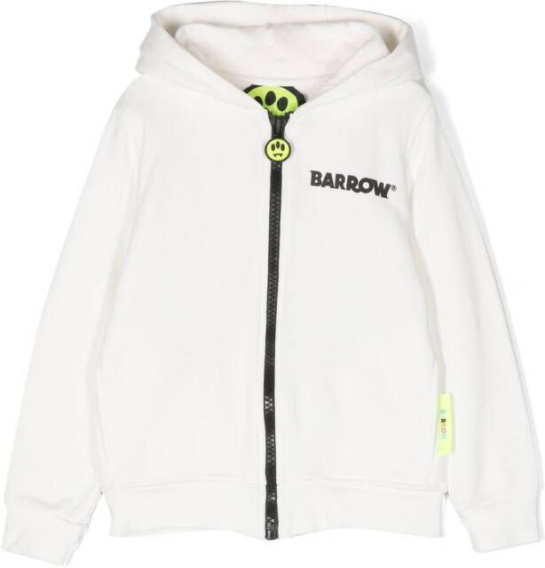 Barrow kids Hoodie met logoprint Wit