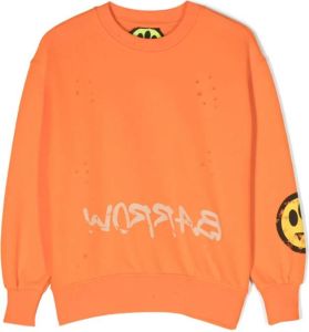 Barrow kids Sweater met grafische print Oranje