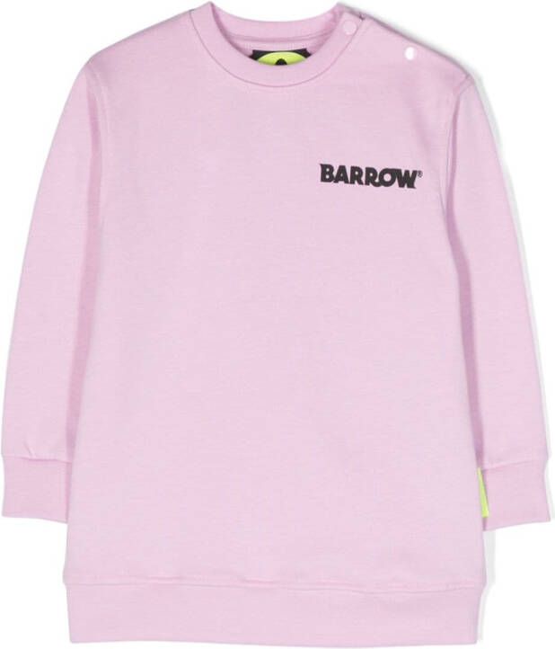 Barrow kids Sweater met logoprint Roze