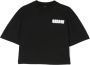 Barrow kids T-shirt verfraaid met stras Zwart - Thumbnail 1