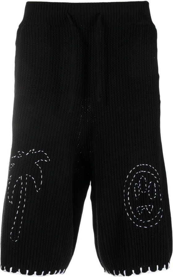 BARROW Shorts met geborduurd logo Zwart