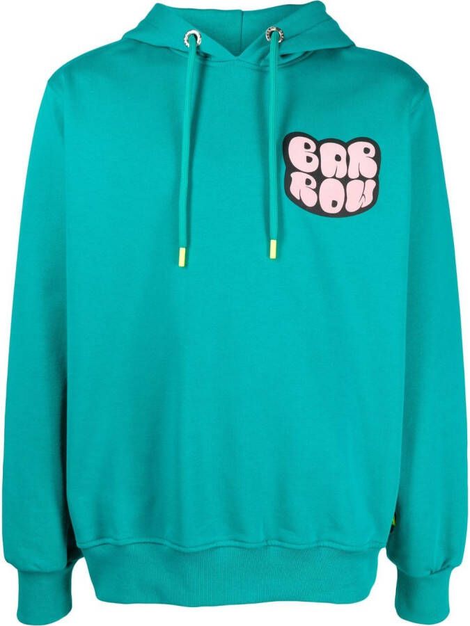 BARROW Hoodie met logoprint Groen