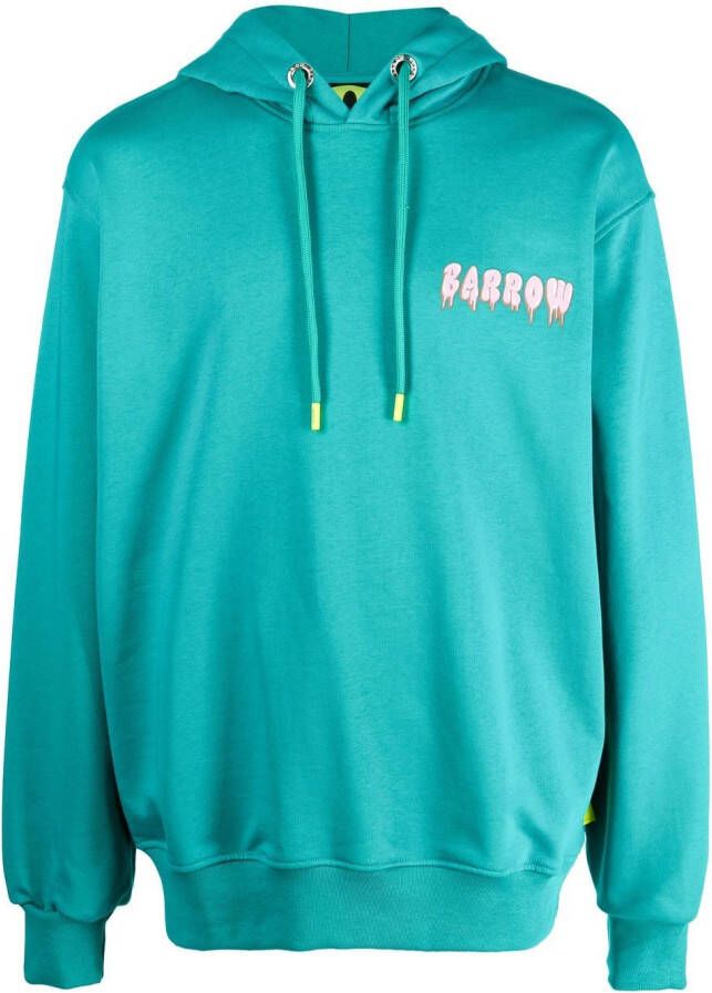 BARROW Hoodie met logoprint Groen